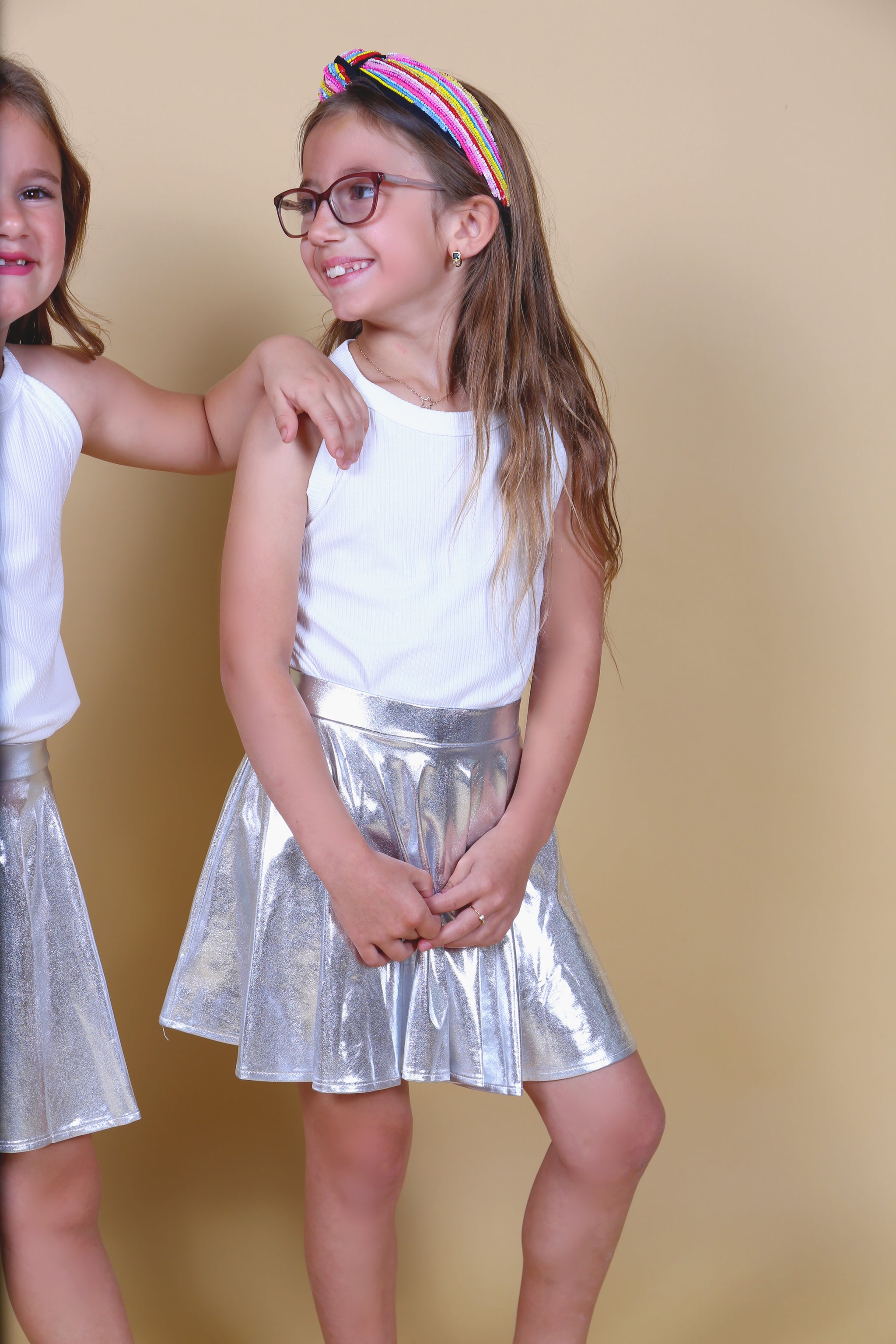 Metallic Pleated Skirt Silver – Forever Young Boutique